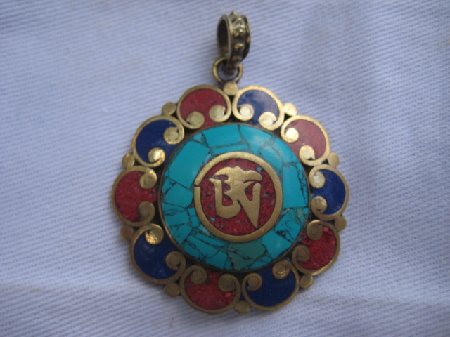 Tibetan Om Pendant 3281